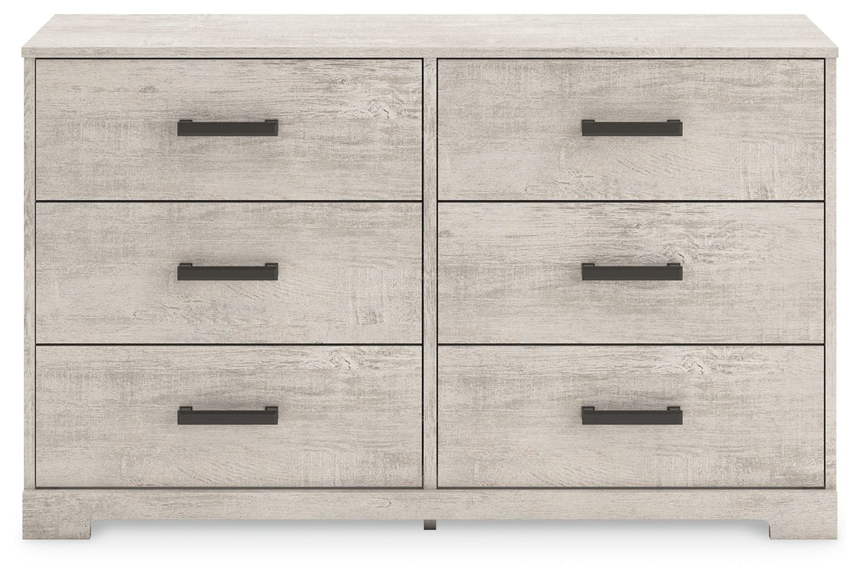 Shawburn - Whitewash - Six Drawer Dresser by Signature Design by Ashley® | Bel Furniture