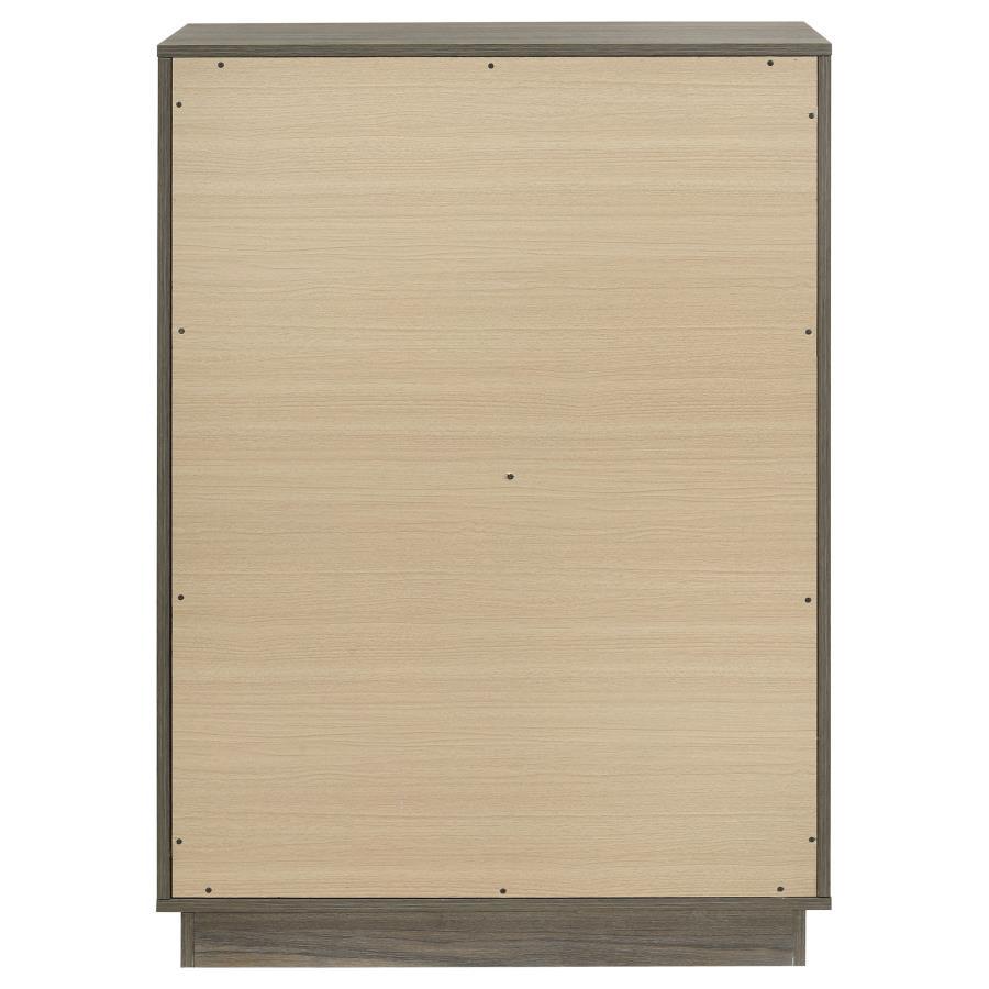 Fenwick - 4-Drawer Chest Of Drawers - Gray Oak by Coaster Fine Furniture | Bel Furniture