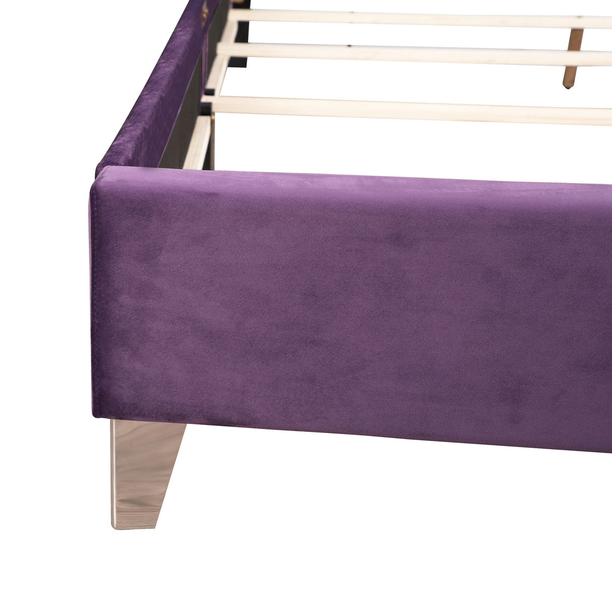 Upholstered Nailhead Trim Chic Bed - view 10