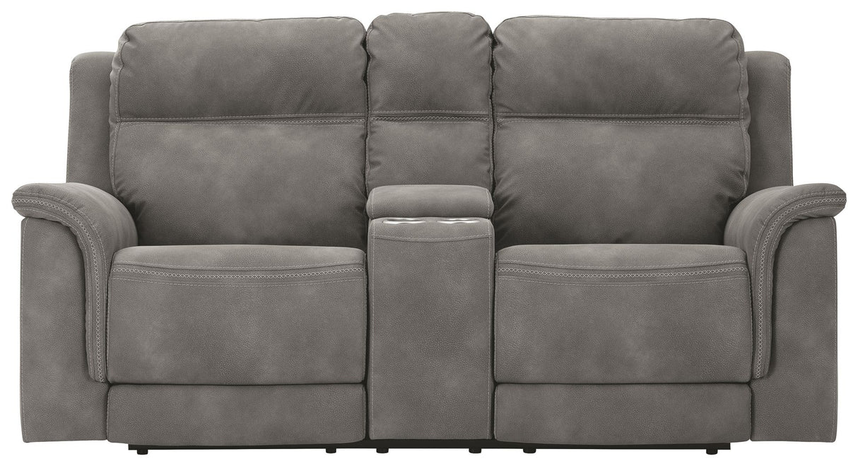Next-Gen Durapella - Reclining Power Loveseat With Console by Signature Design by Ashley® | Bel Furniture