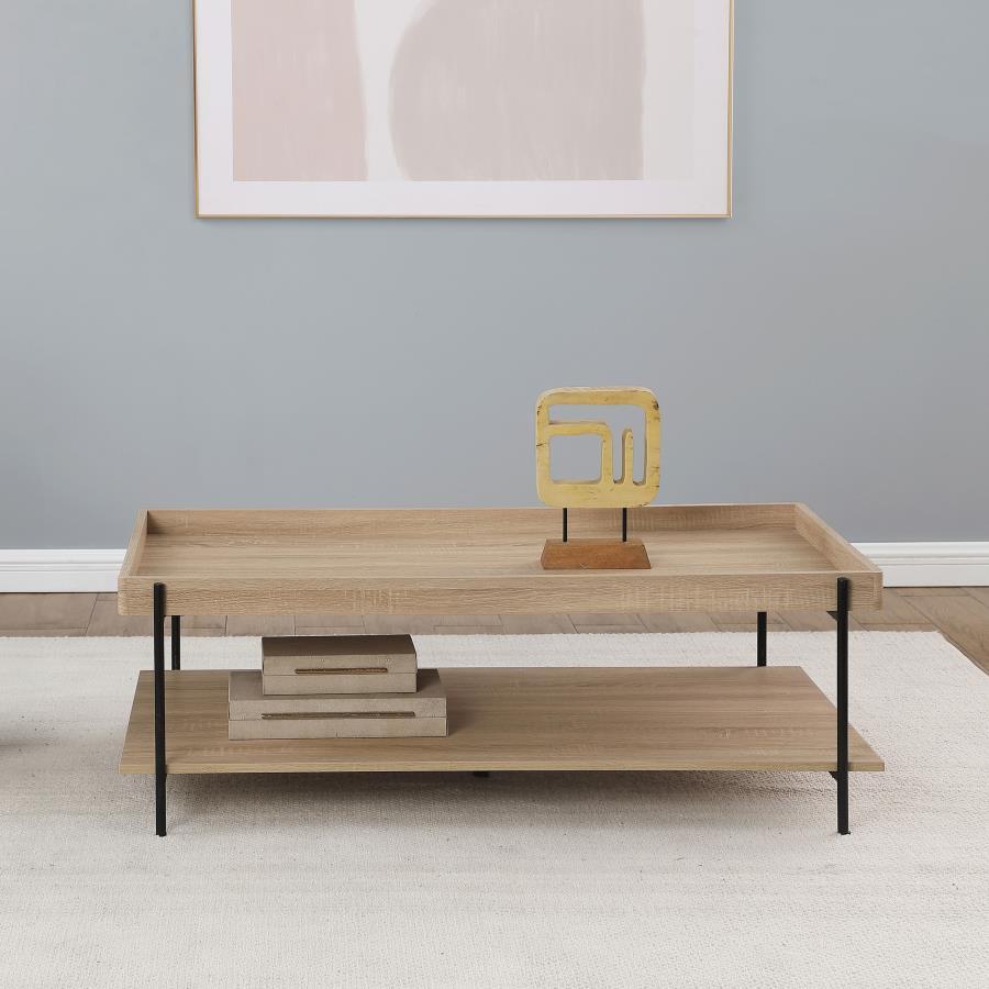 Fallon Rectangular Engineered Wood Table by Coaster Fine Furniture | Bel Furniture