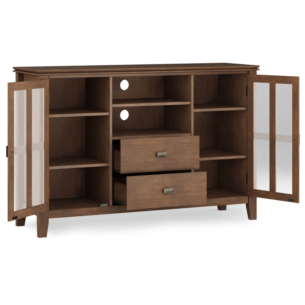 Artisan - Handcrafted Tall TV Media Stand by Simpli-Home | Bel Furniture