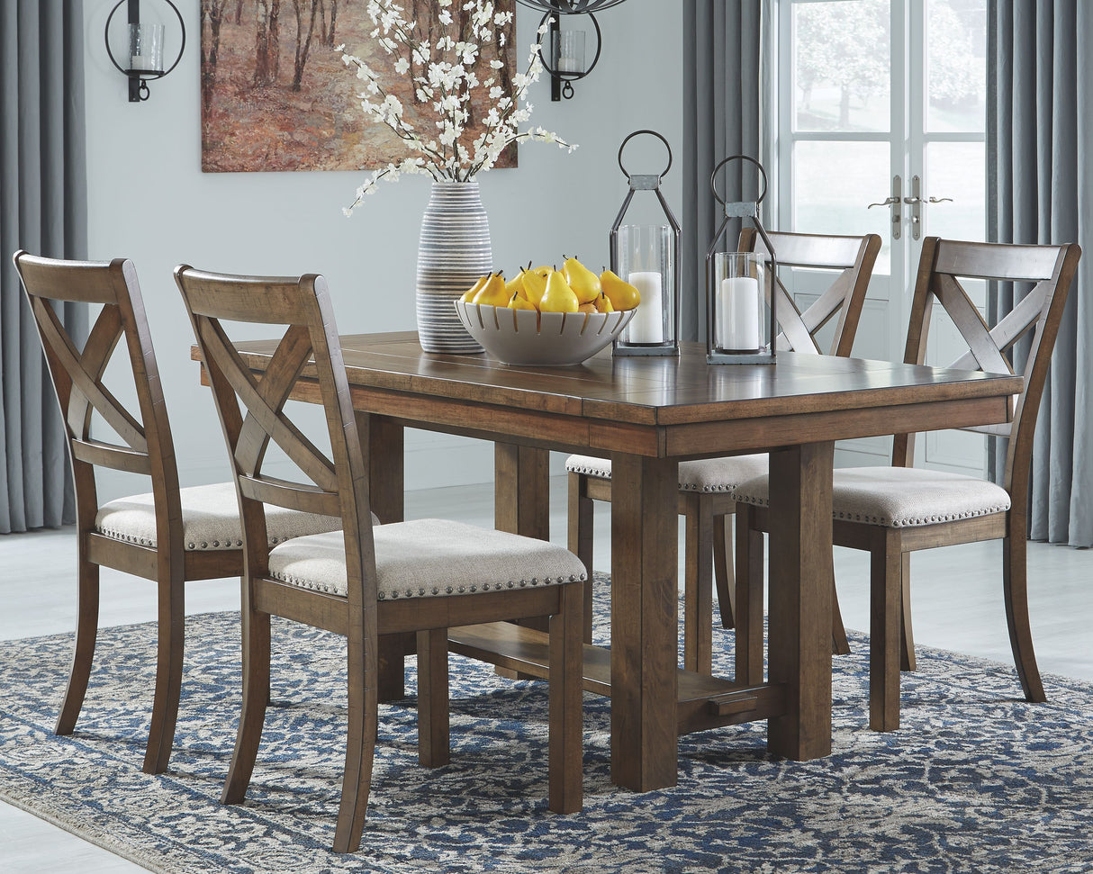 Moriville - Grayish Brown - Rectangular Dining Room Extension Table by Signature Design by Ashley® | Bel Furniture