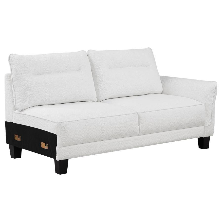 Caspian - Upholstered Curved Arm Chaise Sectional Sofa by Coaster Fine Furniture | Bel Furniture