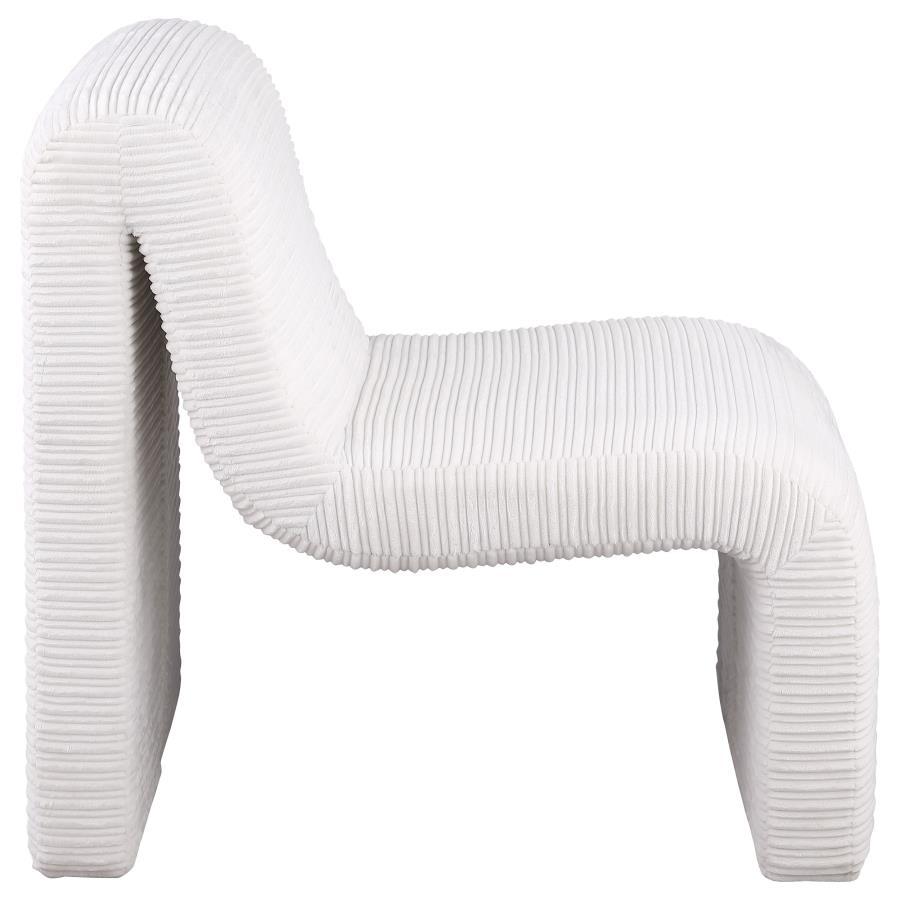 Drayton - Upholstered Curved Armless Accent Chair by Coaster Fine Furniture | Bel Furniture