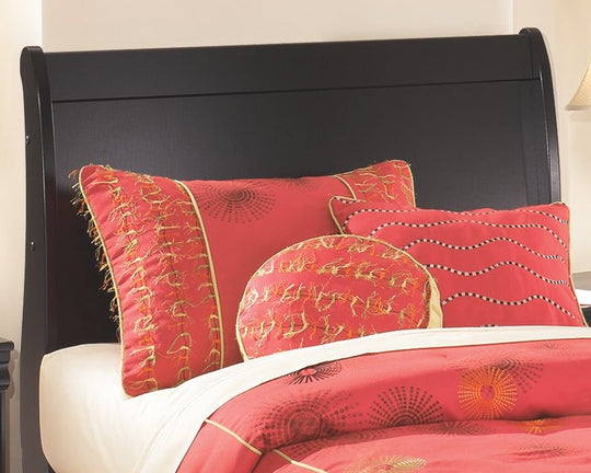 Huey Vineyard - Youth Sleigh Headboard Black by Signature Design by Ashley® | Bel Furniture