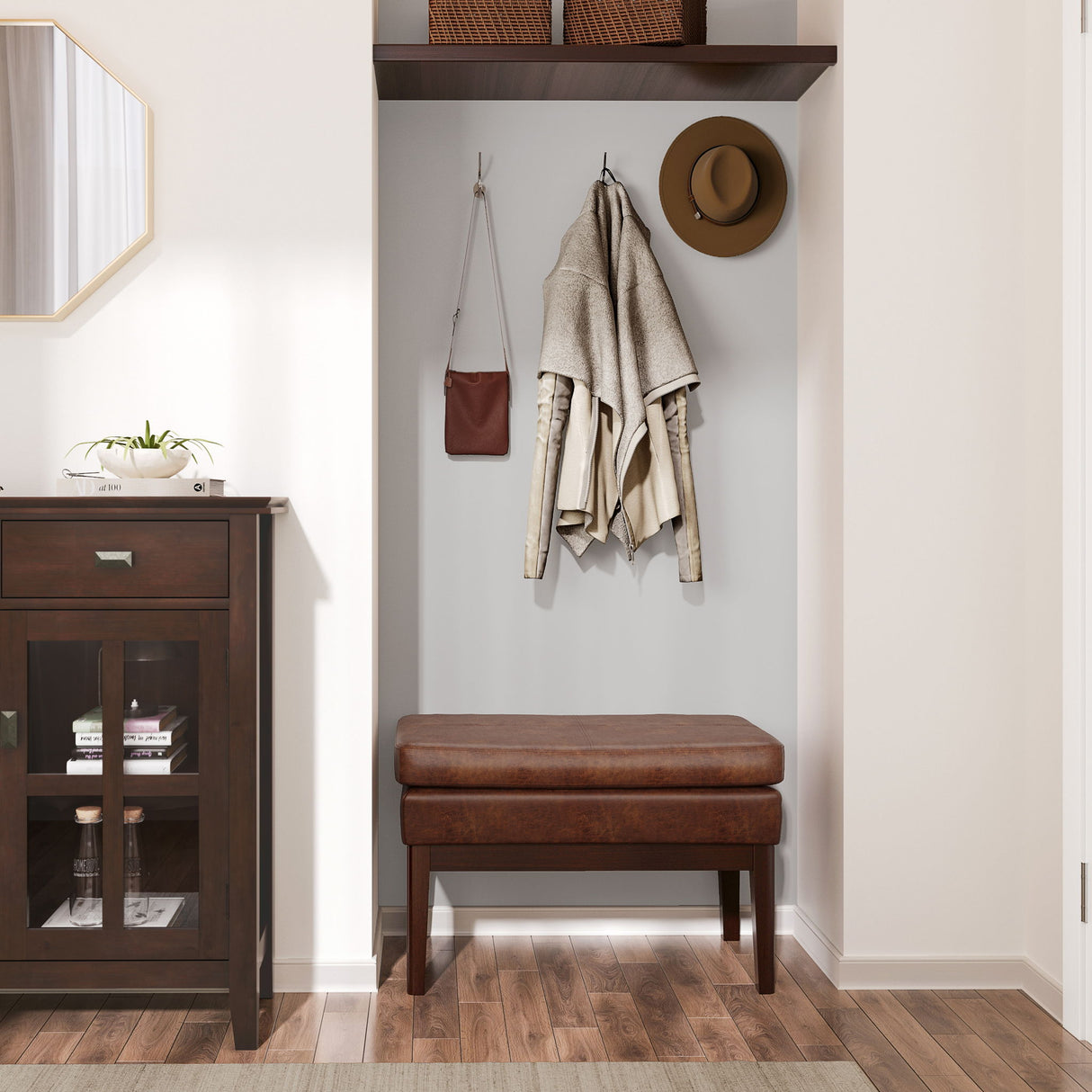 Carlson - Ottoman Bench, Mid Century Design