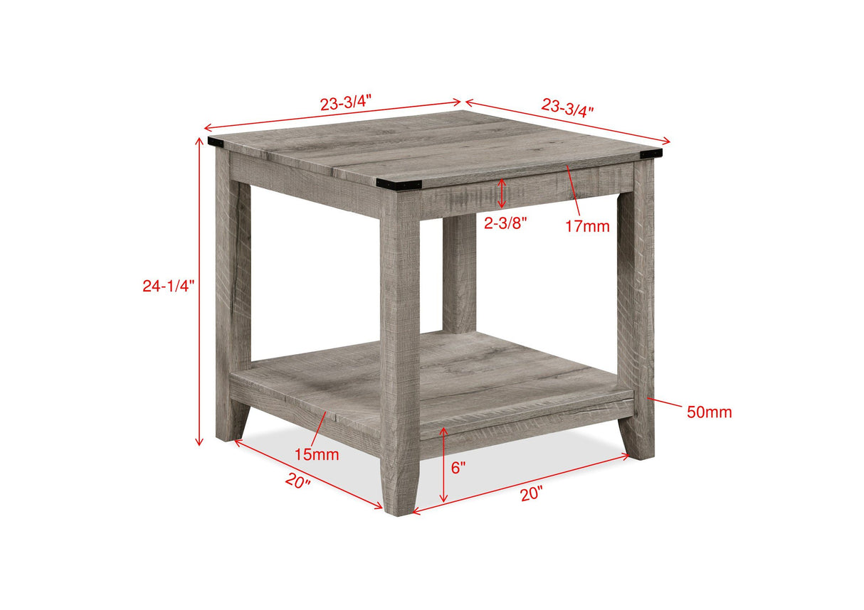 Milton - 3 Piece Cocktail Set - Gray by Crown Mark | Bel Furniture