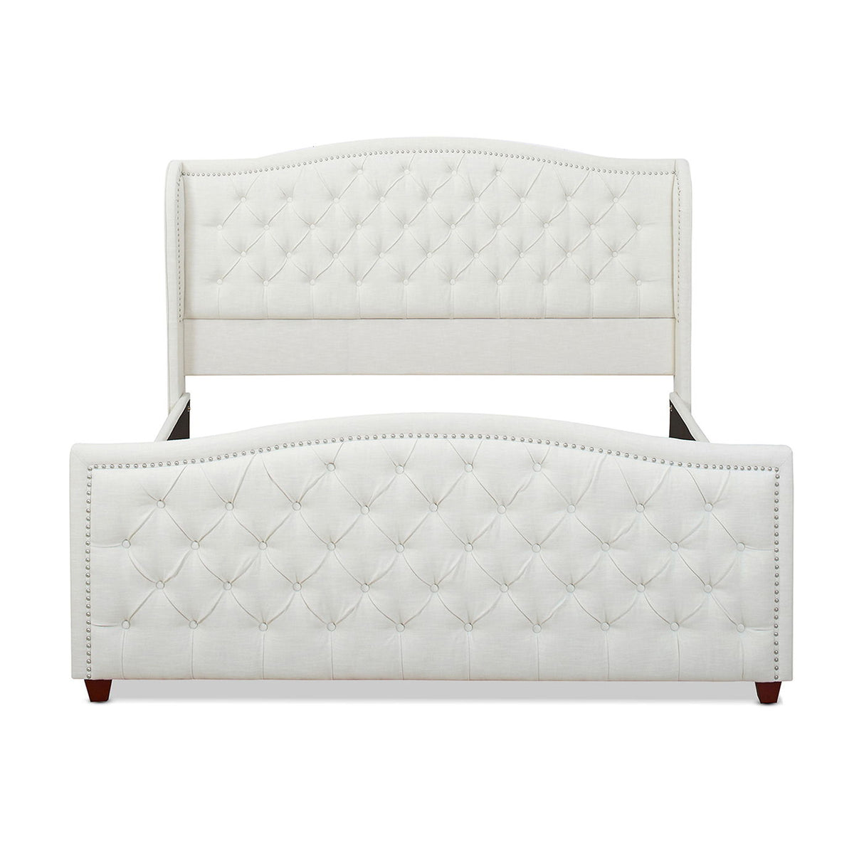 Marcella - Upholstered Shelter Headboard Bed Set by Jennifer Taylor Home | Bel Furniture