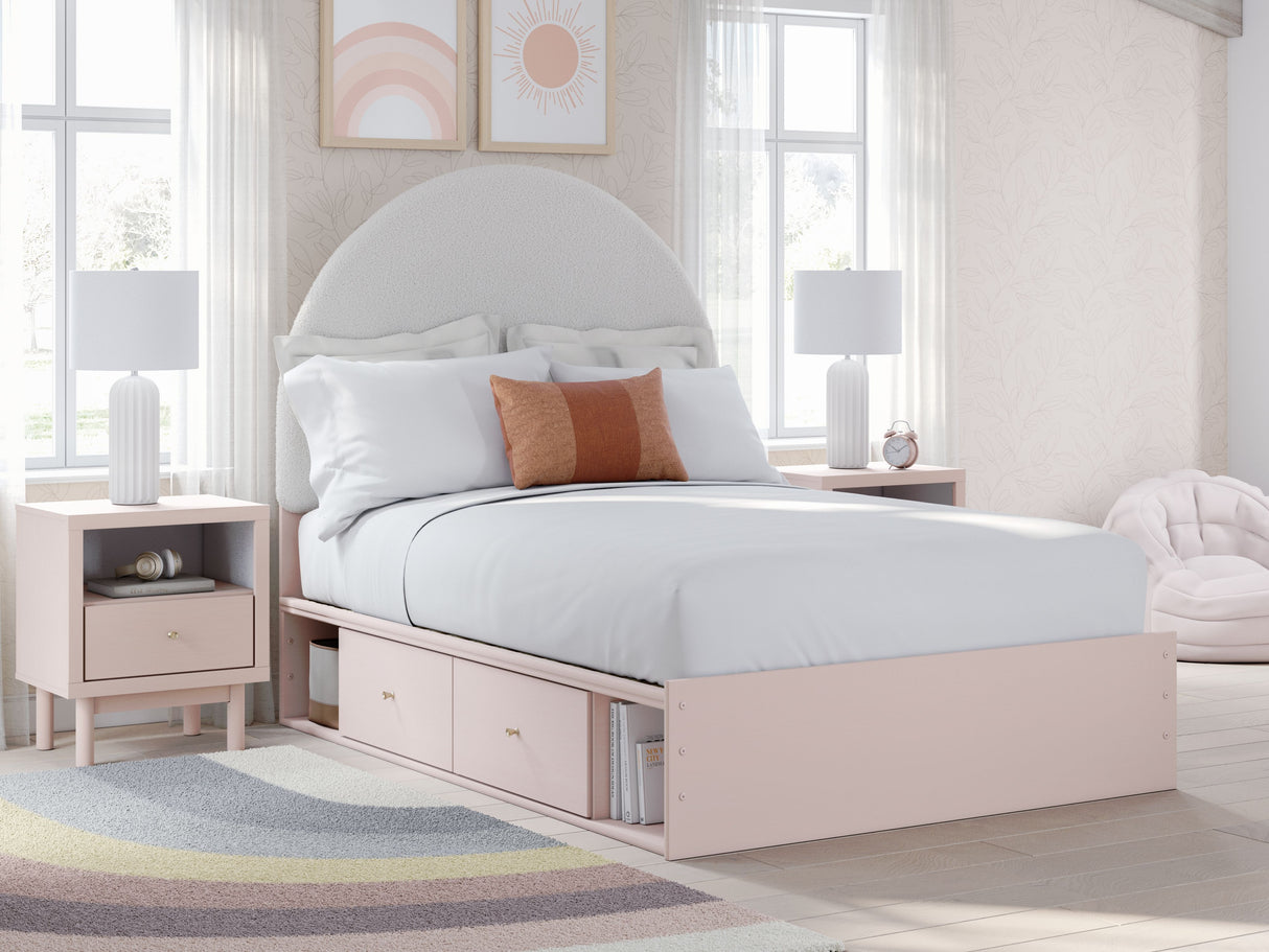 Wistenpine - Upholstered Panel Bed With Storage by Signature Design by Ashley® | Bel Furniture
