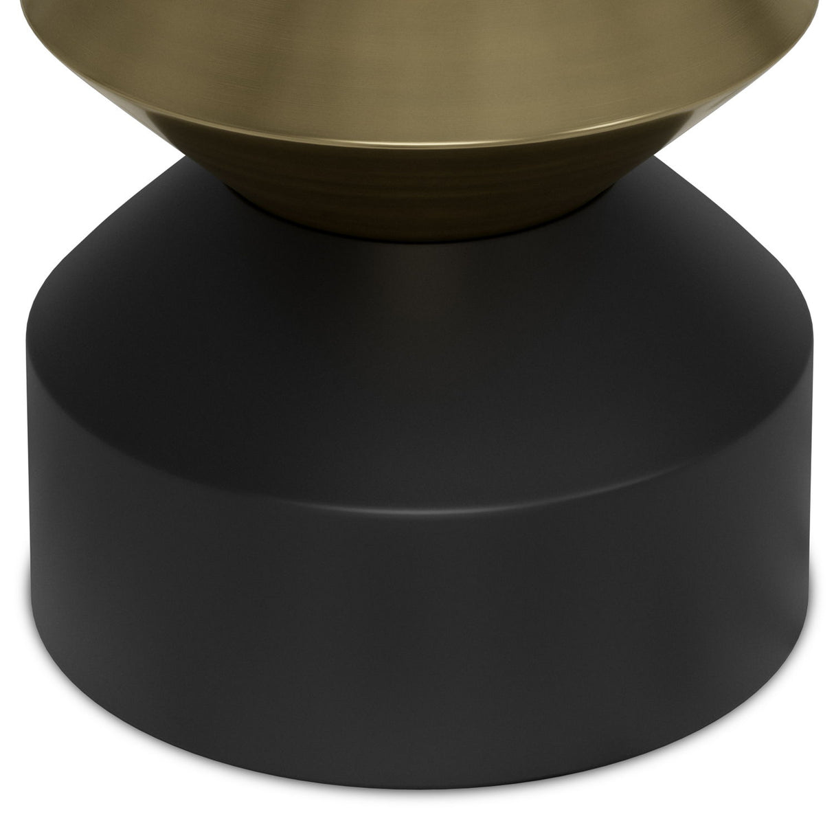 Miller - Side Table - Black / Brass by Simpli-Home | Bel Furniture