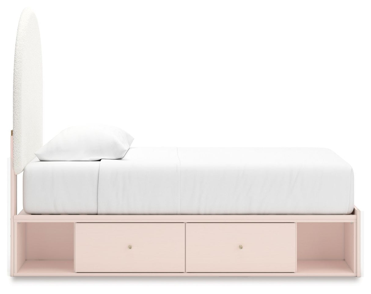 Wistenpine - Upholstered Panel Bed With Storage by Signature Design by Ashley® | Bel Furniture