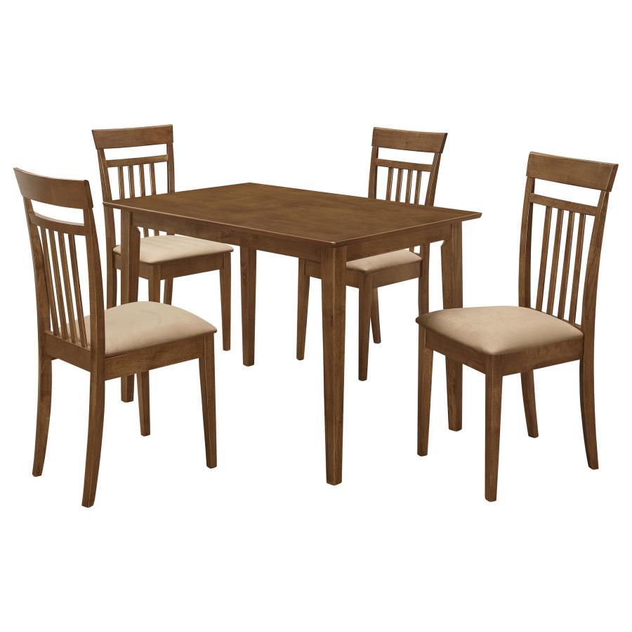 Robles - 5 Piece Rectangular Dining Table Set - Chestnut by CoasterEveryday | Bel Furniture