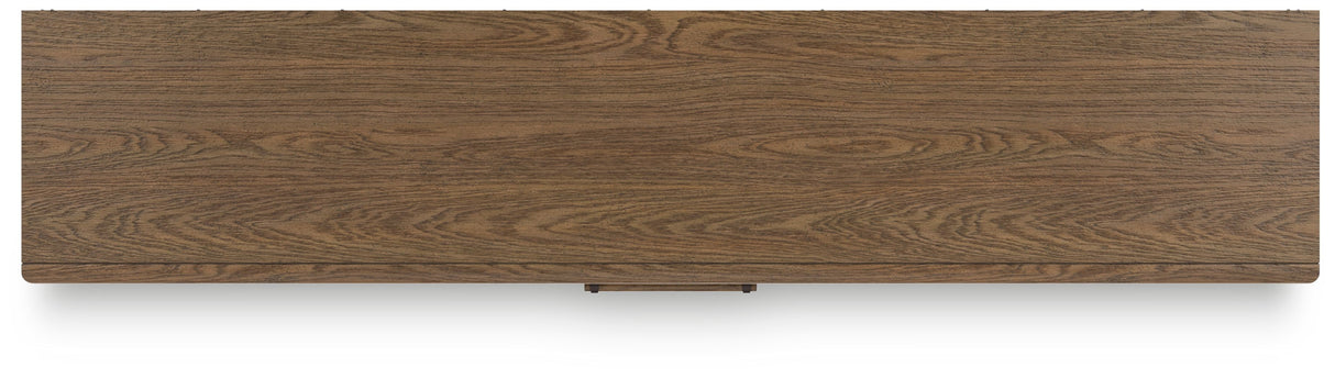 Roanhowe - Brown - Extra Large TV Stand by Signature Design by Ashley® | Bel Furniture