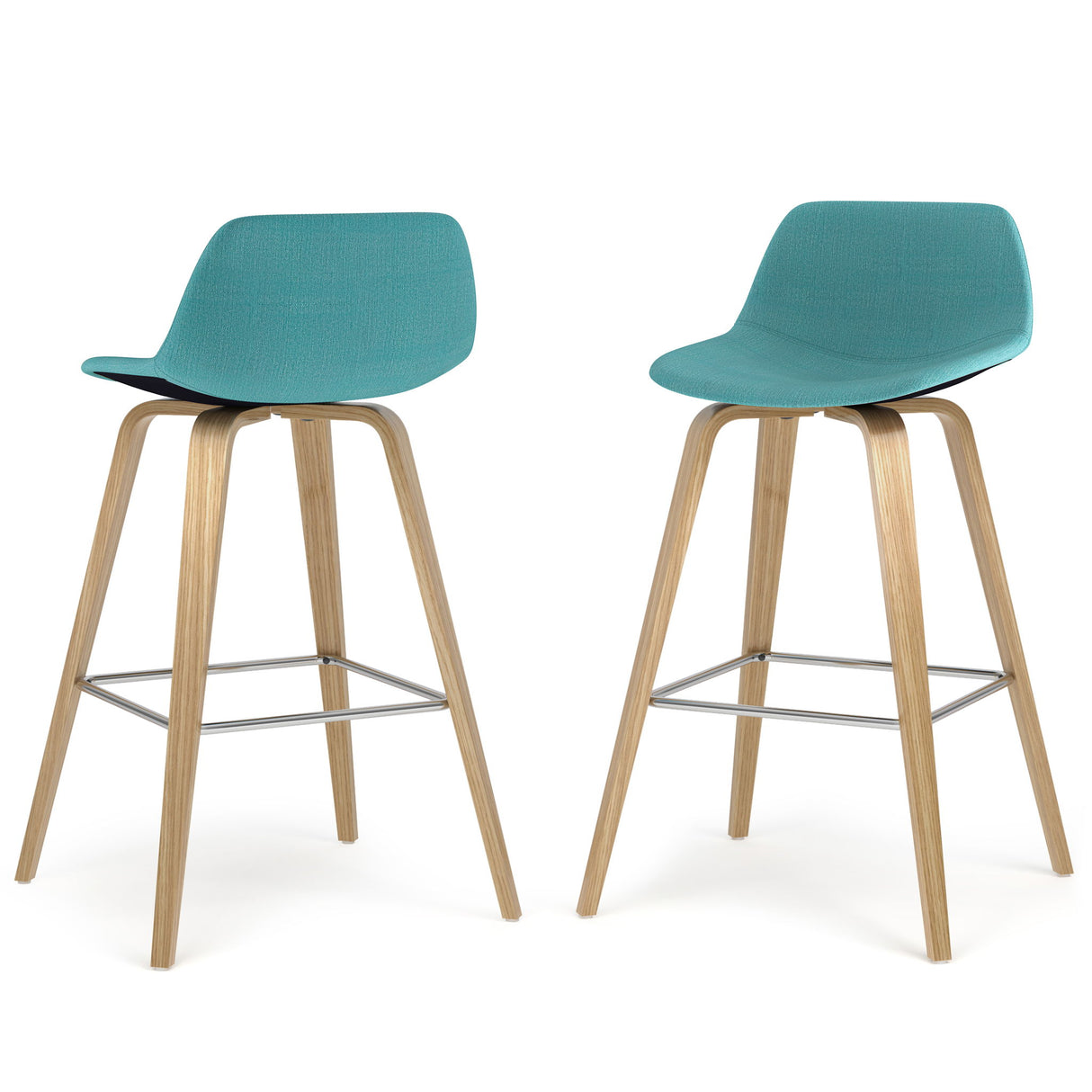 Randolph - Bentwood Counter / Bar Height Stool (Set of 2) - Blue by Simpli-Home | Bel Furniture