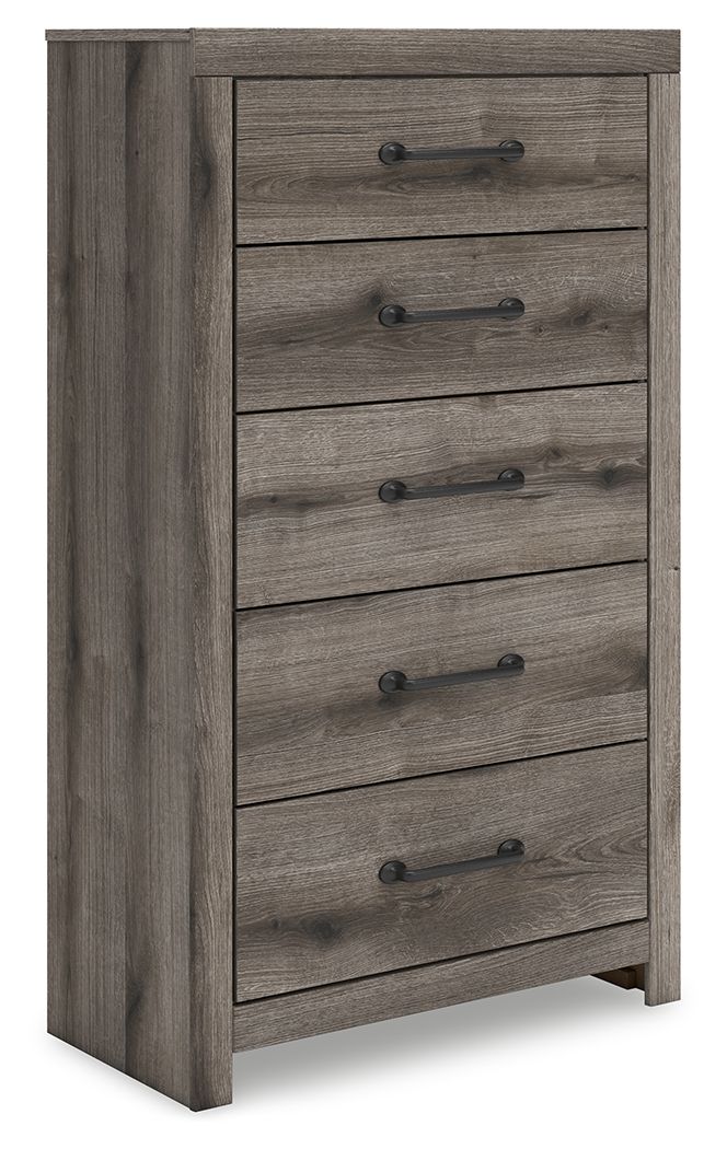 Graystorm - Brown Gray - Five Drawer Chest by Signature Design by Ashley® | Bel Furniture