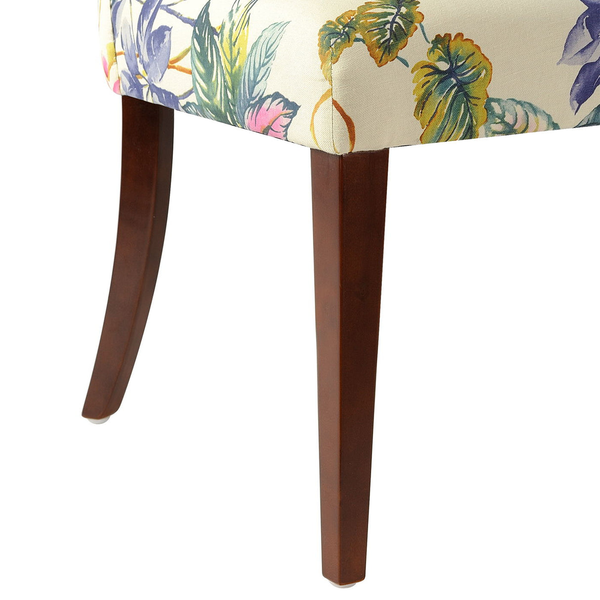 Paradise - Upholstered Accent Chair Printed On - Off-White Floral by Jennifer Taylor Home | Bel Furniture