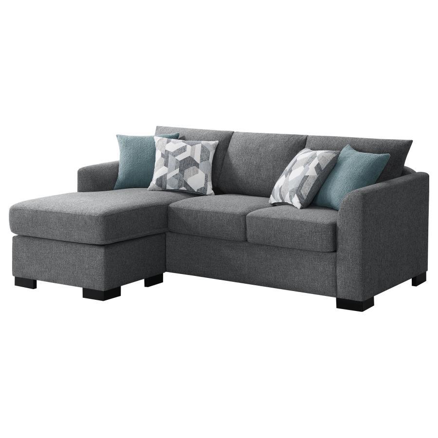 Storey - Upholstered Sleeper Sectional Chaise Sofa by CoasterEveryday | Bel Furniture
