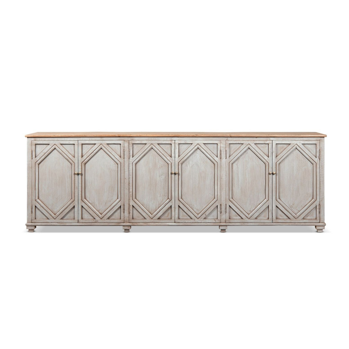 Colette - 6 Door Cabinet Sideboard - Brown