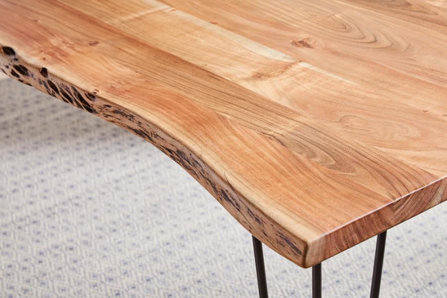 Sherman - Live Edge Dining Table - Natural Acacia by CoasterElevations | Bel Furniture