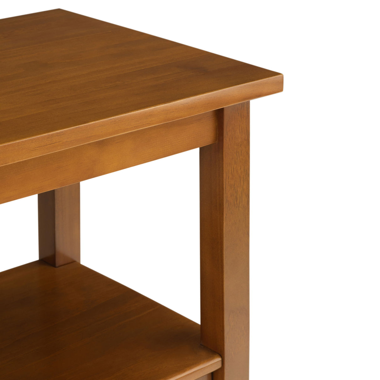 Warm Shaker - Wide Console Sofa Table - Light Golden Brown by Simpli-Home | Bel Furniture