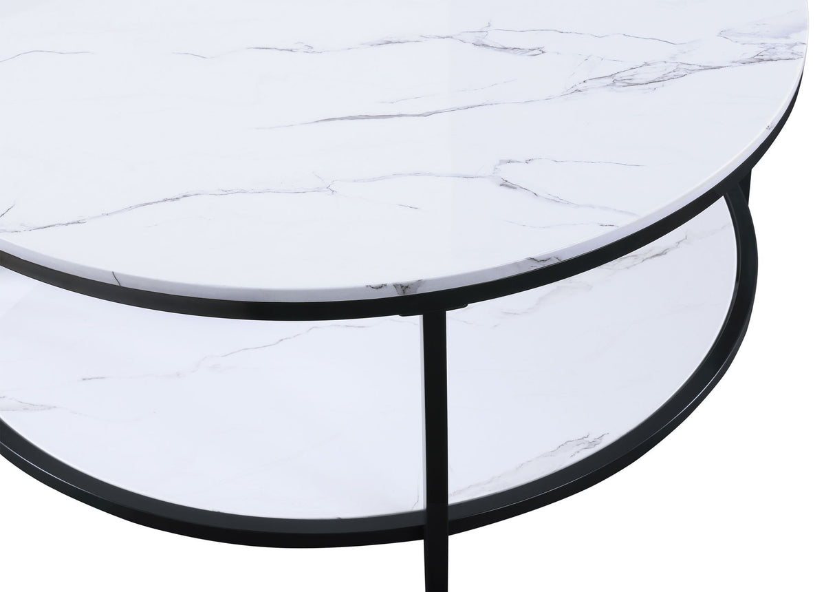 Valerie - Table Set (Coffee & 2 End Tables) - White by Crown Mark | Bel Furniture