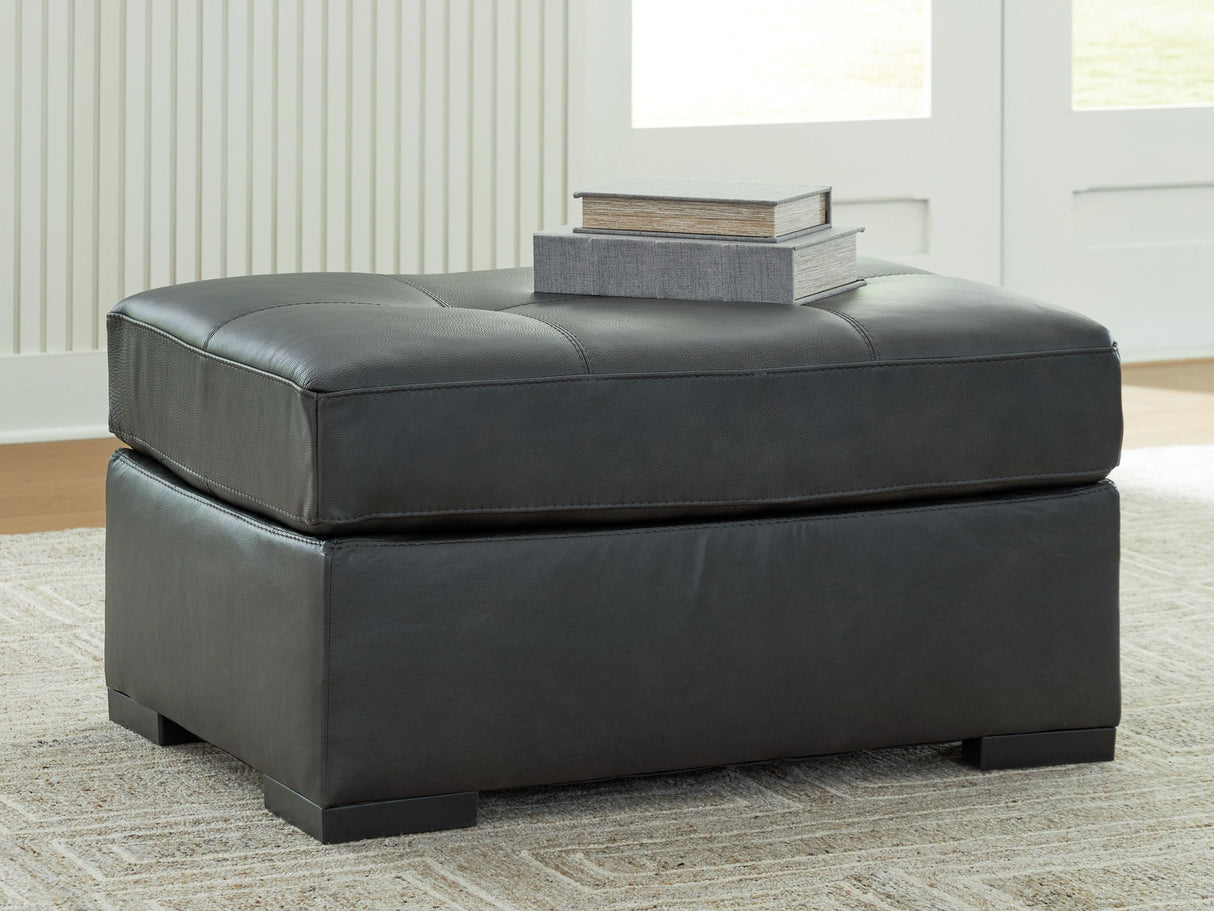 Brindley Pier - Fog - Oversized Accent Ottoman by Signature Design by Ashley® | Bel Furniture