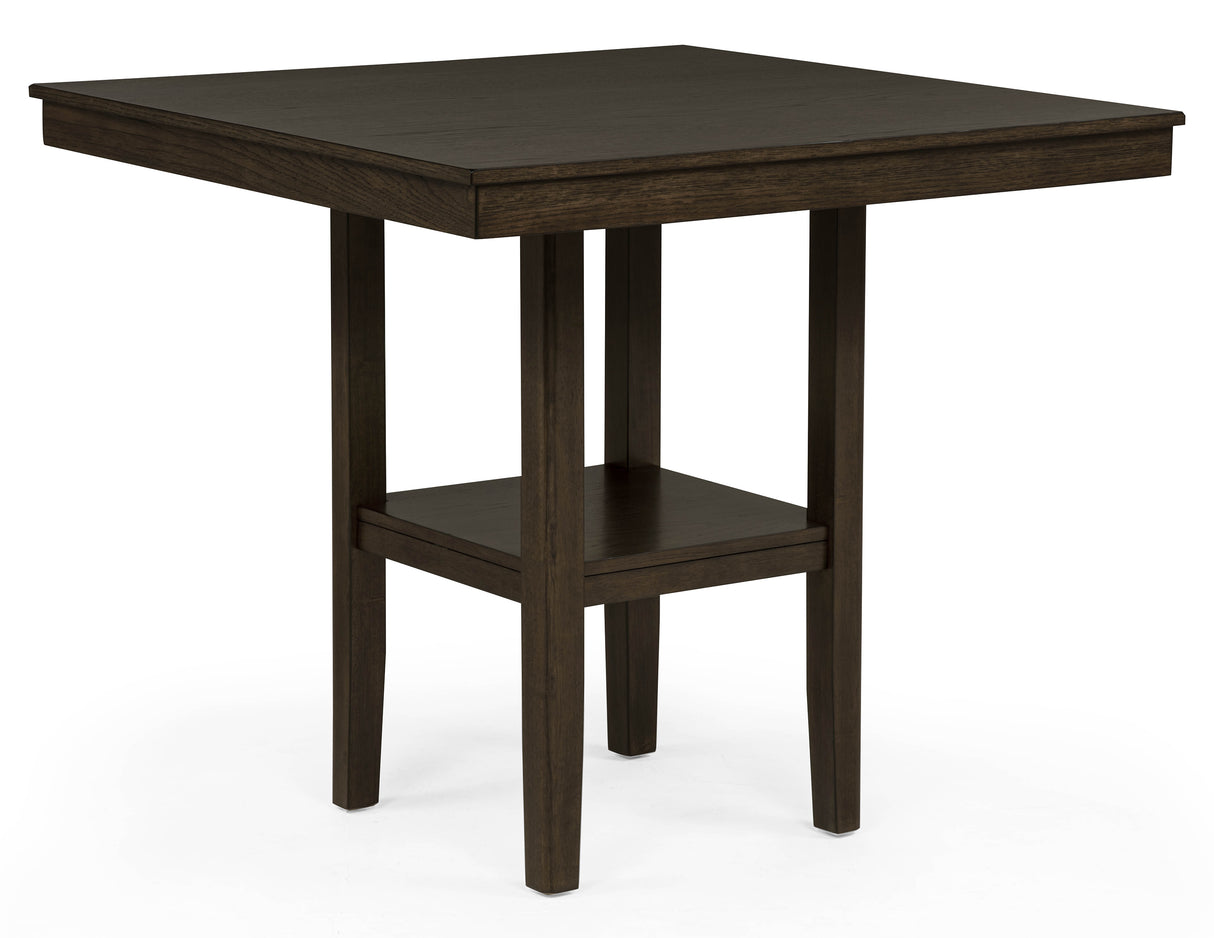 Lester 5-Pk Counter Height Dining Set Brown