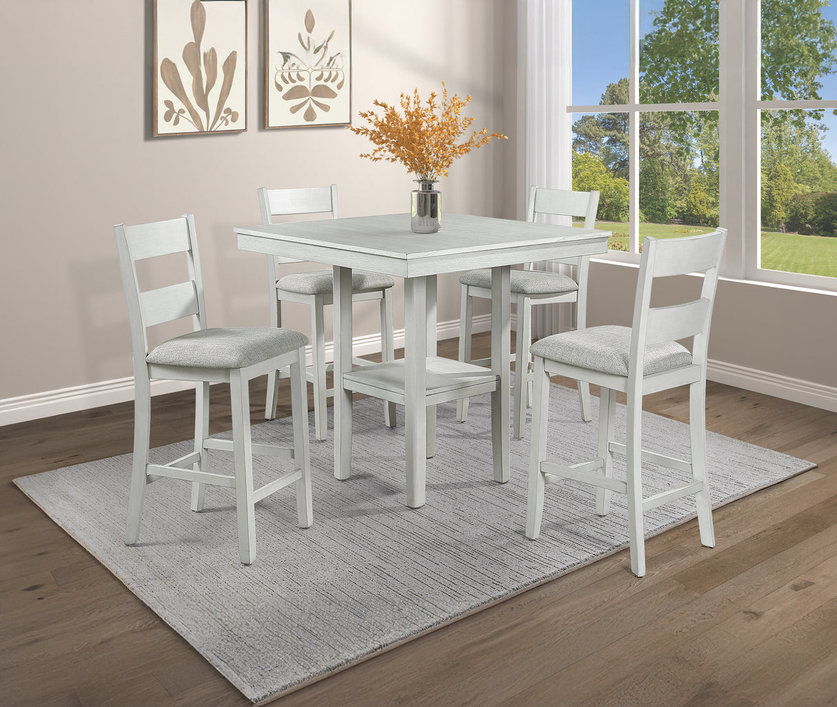 Lester - Counter Height Table Set