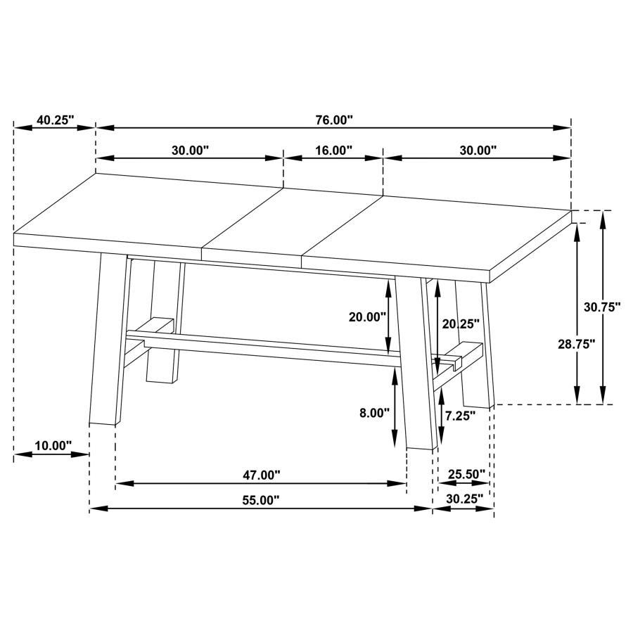 Middleton - Extension Leaf Dining Set by Coaster Fine Furniture | Bel Furniture