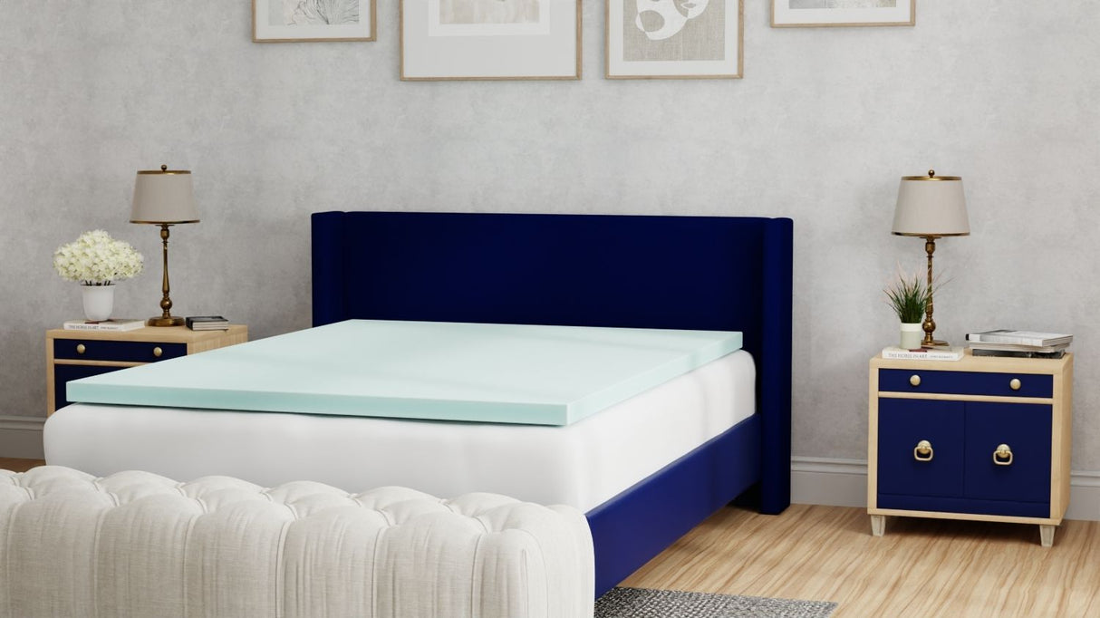 3" Gel Plush Memory Foam Cooling Mattress Topper by Omne Sleep | Bel Furniture