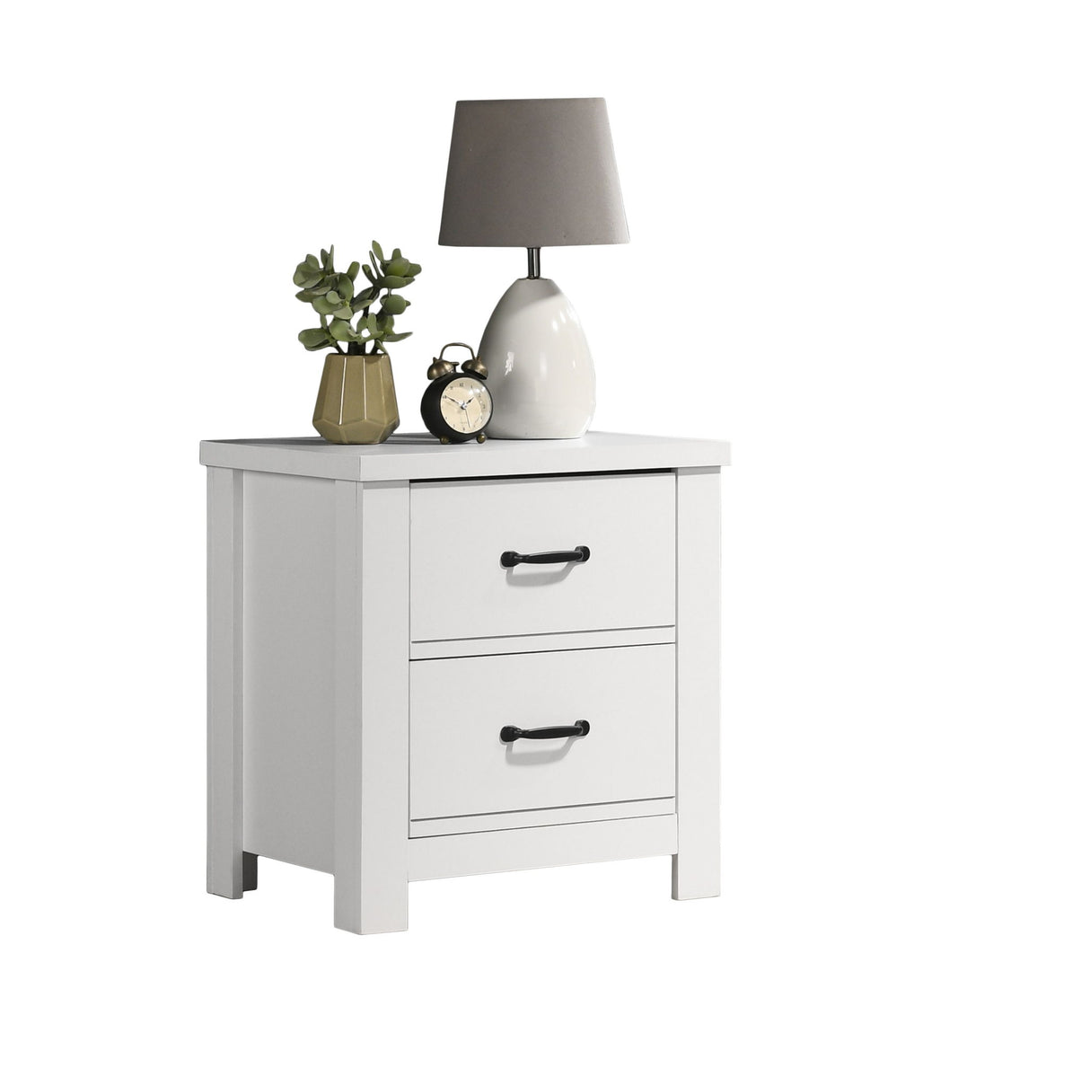 Cassini - 3 Piece Bedroom Set - White by Lilola Home | Bel Furniture