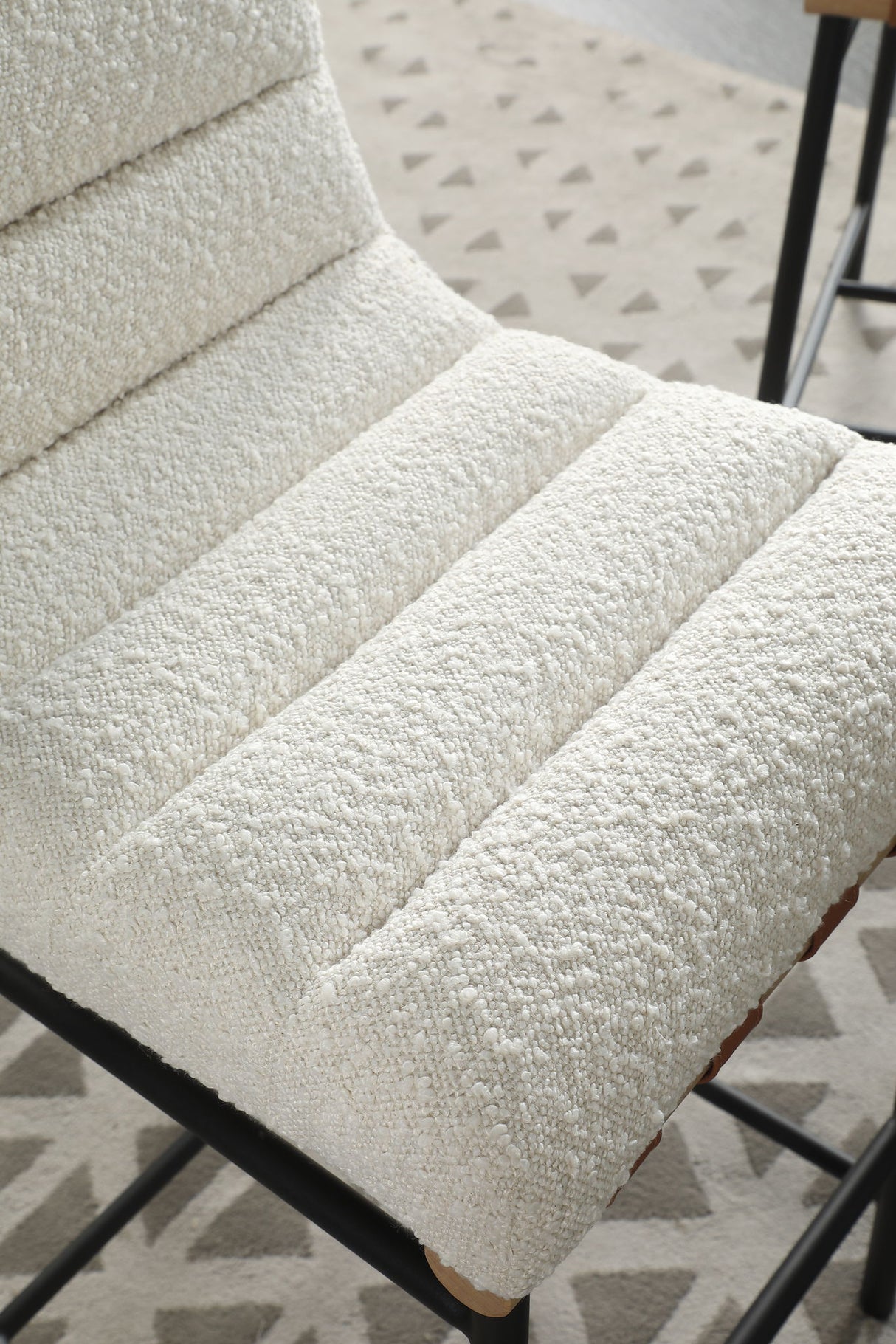 Lahni - 17" Boucle Fabric Counter Height Chair by Lilola Home | Bel Furniture