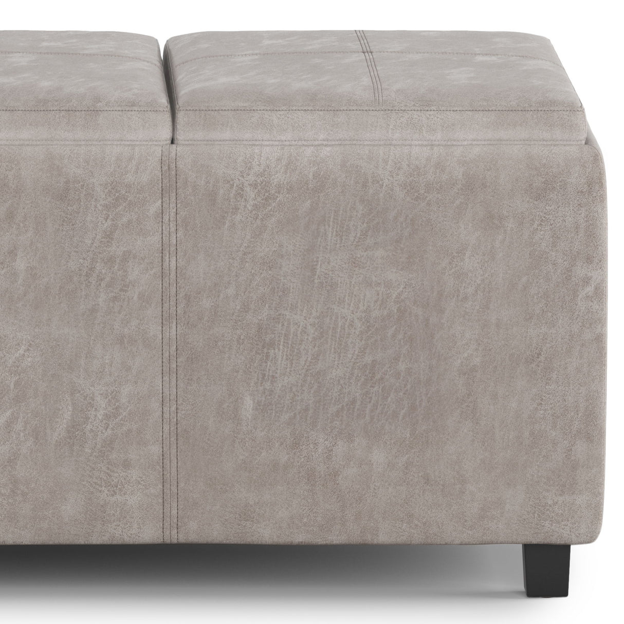 Avalon - Upholstered Storage Ottoman by Simpli-Home | Bel Furniture