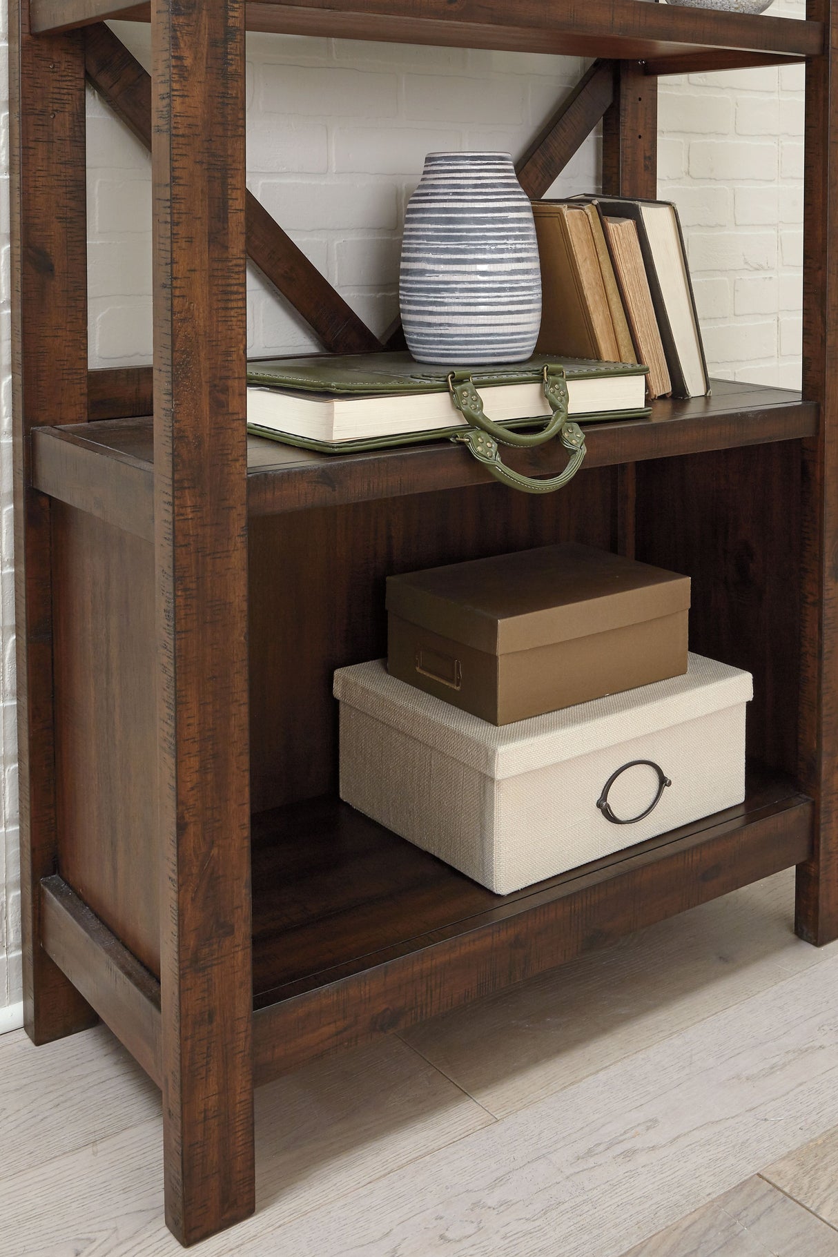 Baldridge - Rustic Brown - Large Bookcase by Signature Design by Ashley® | Bel Furniture