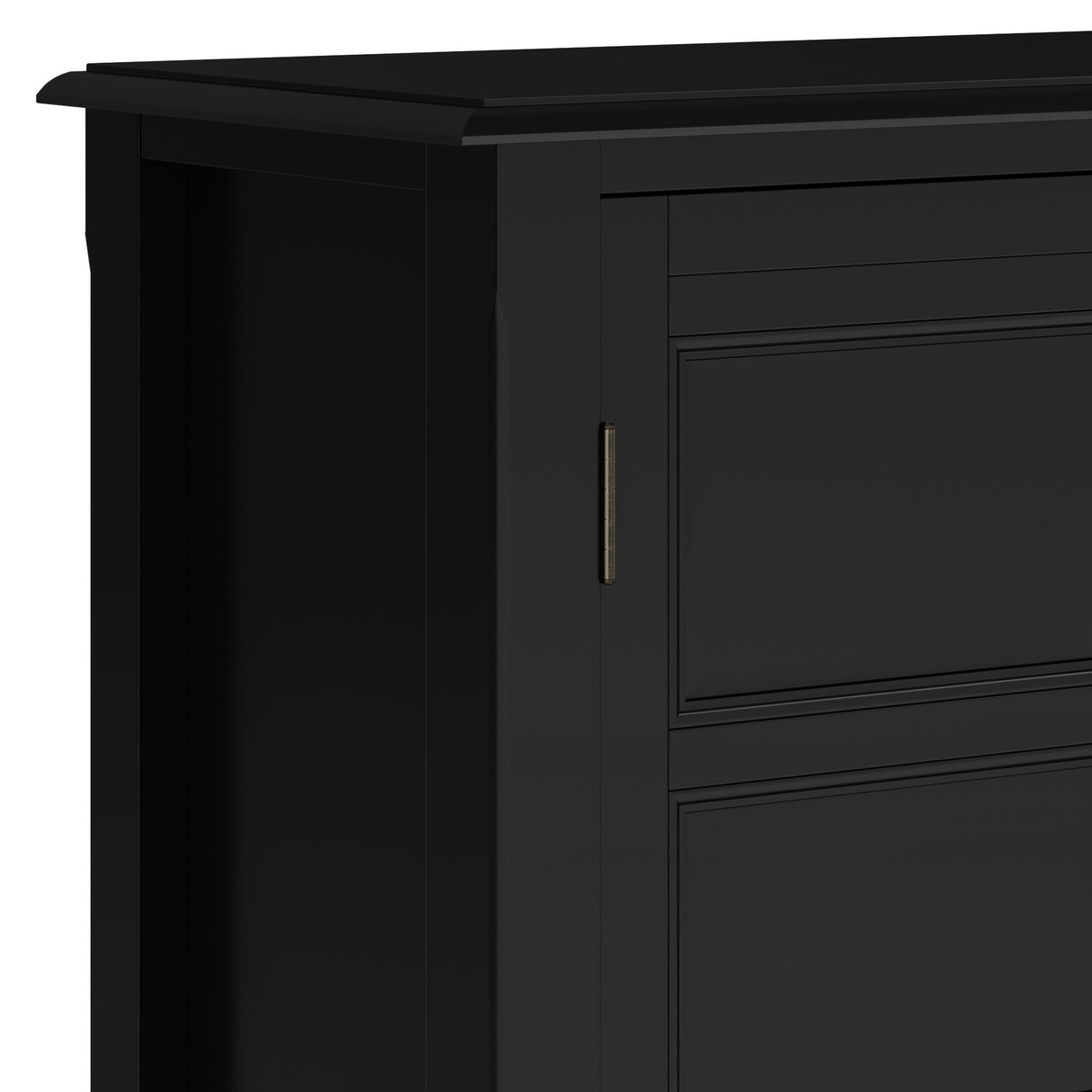 Burlington - Handcrafted Low Storage Cabinet by Simpli-Home | Bel Furniture