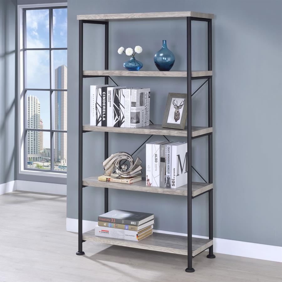 Analiese - 4-Shelf Bookshelf by CoasterEveryday | Bel Furniture