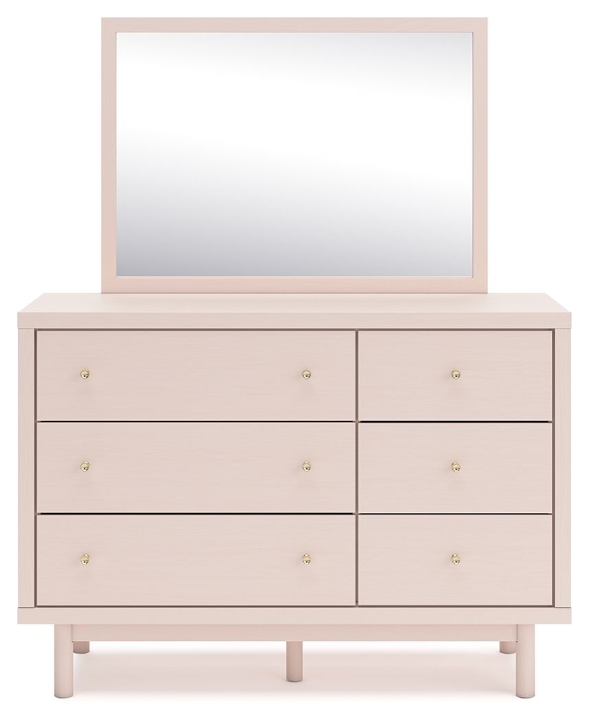 Wistenpine - Blush - Dresser And Mirror by Signature Design by Ashley® | Bel Furniture