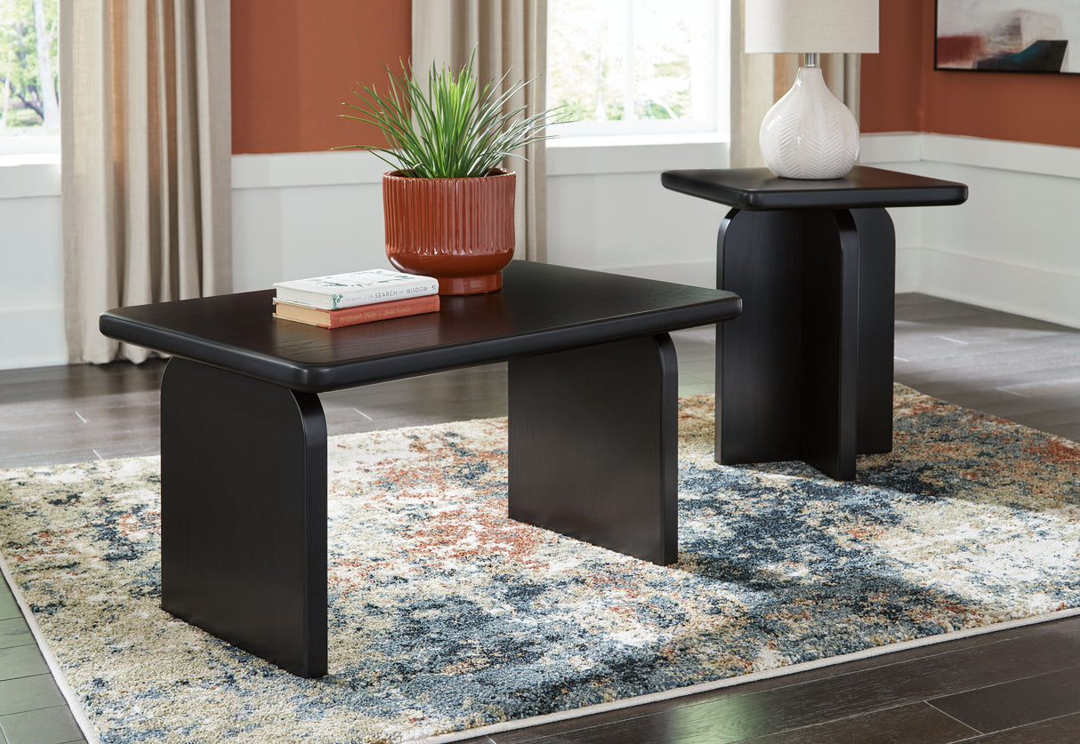 Mitchalli - Black - Occasional Table Set (Set of 2) by Signature Design by Ashley® | Bel Furniture
