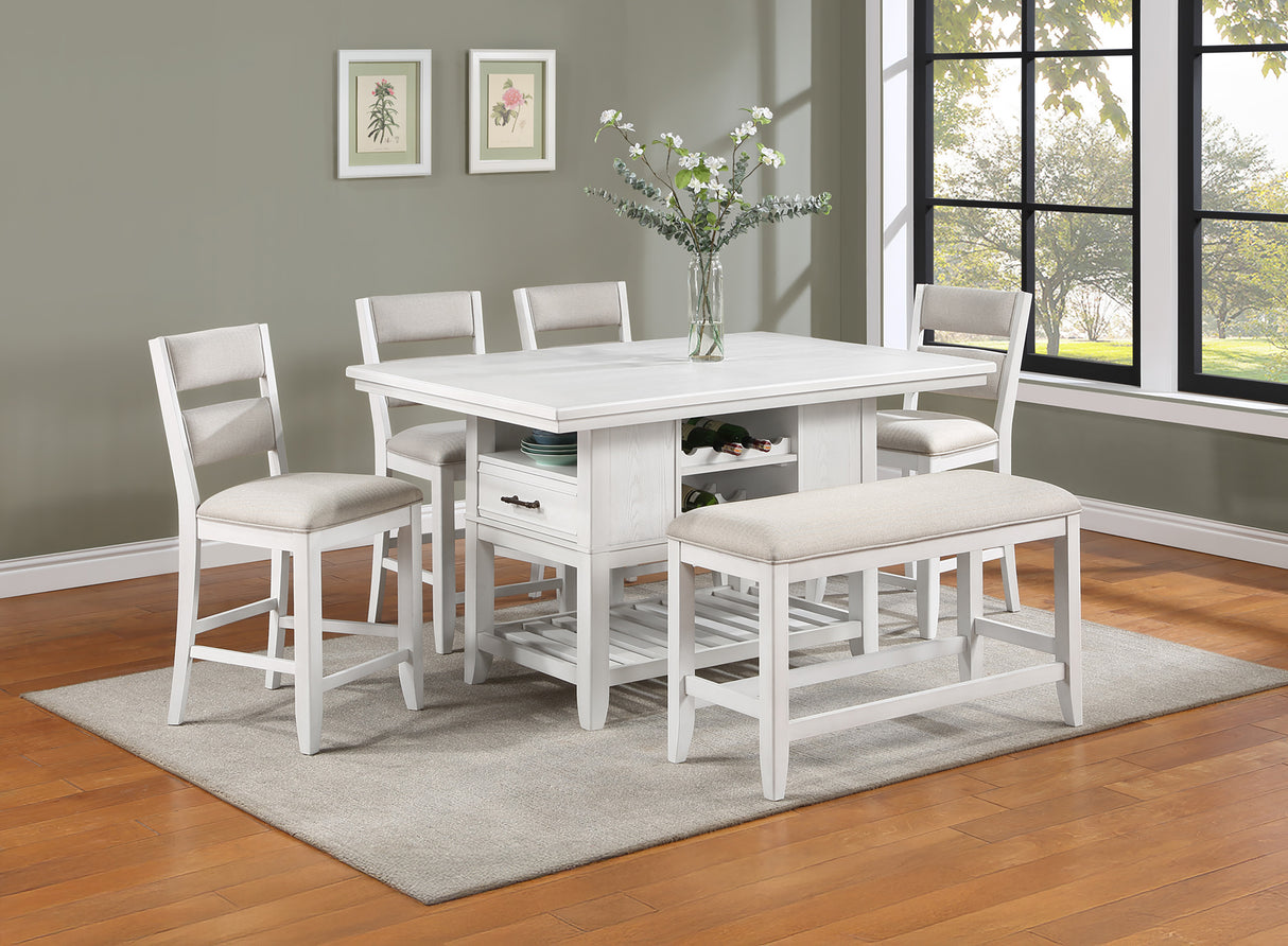 Wendy - Counter Height Table - White