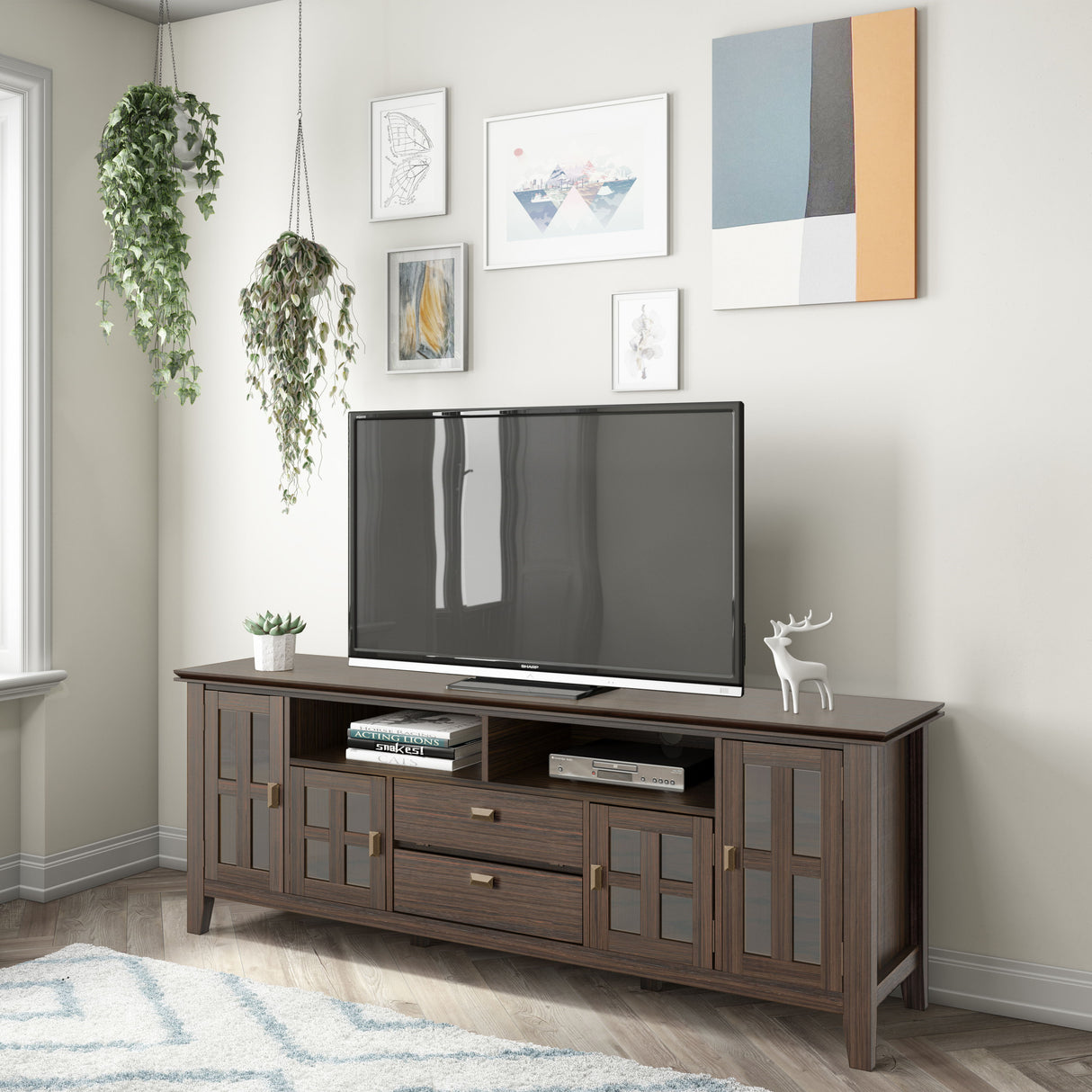 Artisan - TV Media Stand by Simpli-Home | Bel Furniture