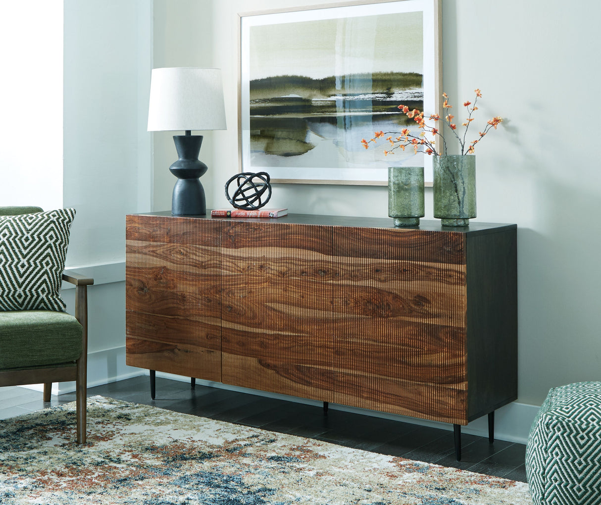 Darrey - Natural / Brown - Accent Cabinet by Signature Design by Ashley® | Bel Furniture