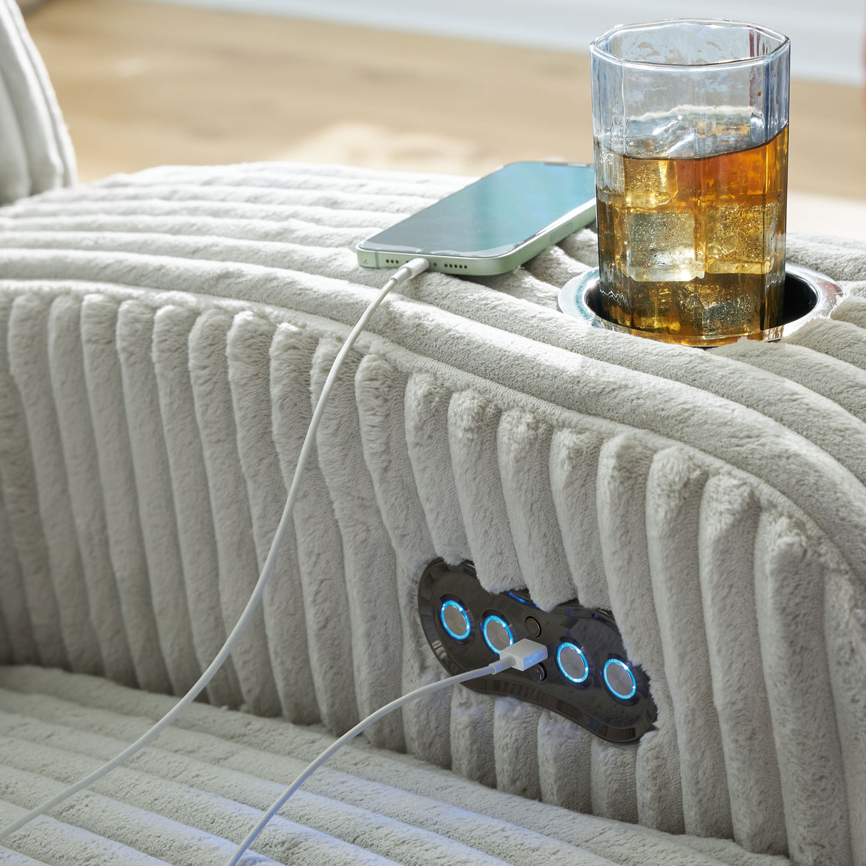 Forest Lake - Power Reclining Loveseat With Console / Adj Headrest by Signature Design by Ashley® | Bel Furniture