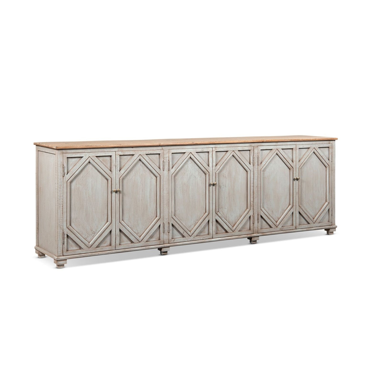 Colette - 6 Door Cabinet Sideboard - Brown