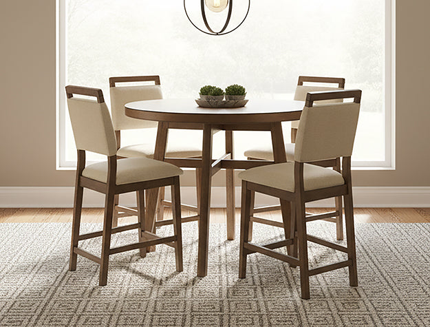 Blanche Round Counter Height Table Brown