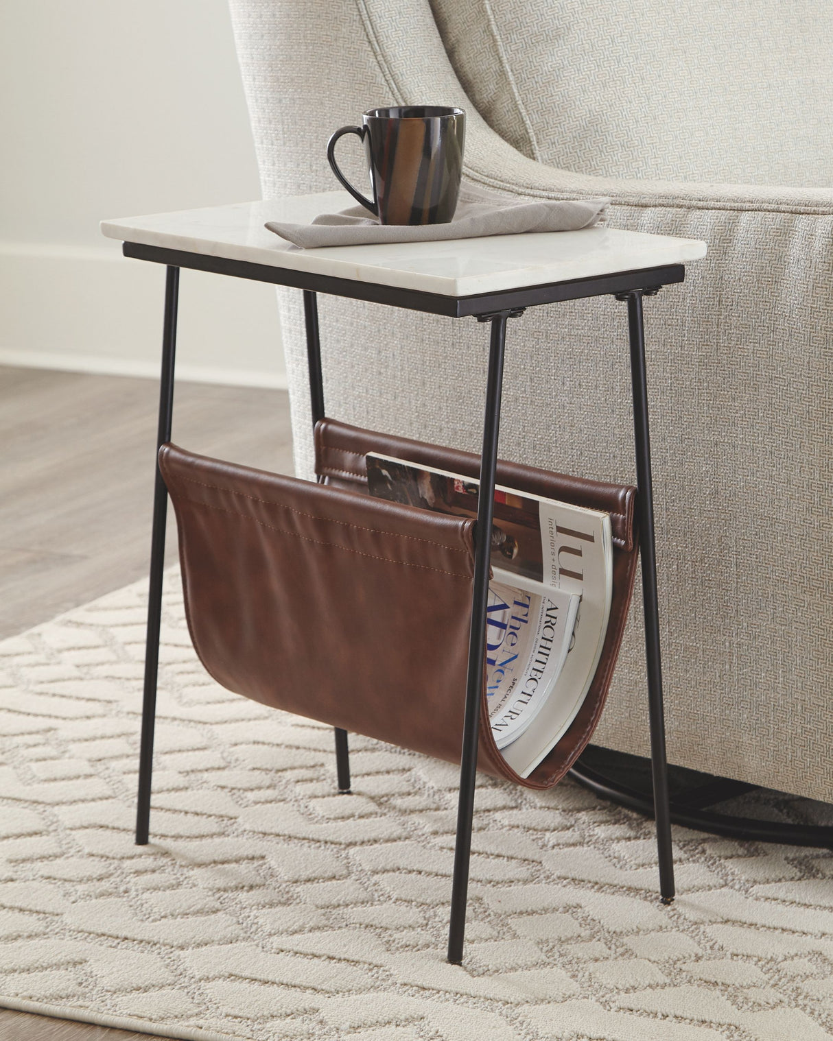Etanbury - Brown / Black / White - Accent Table by Signature Design by Ashley® | Bel Furniture