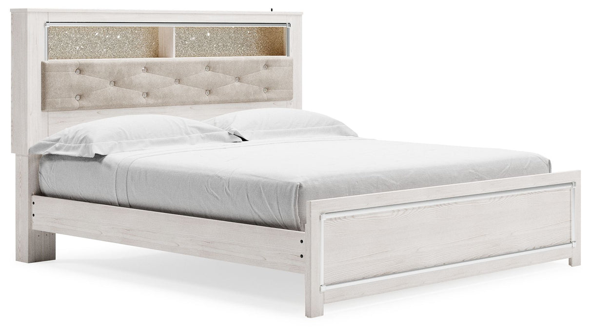 Altyra - White - King Bookcase Panel Bed by Signature Design by Ashley® | Bel Furniture