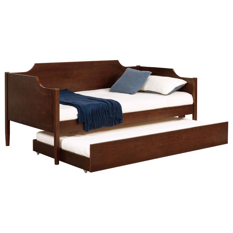 Redding - Wood Twin Daybed With Trundle - Cherry by Coaster Fine Furniture | Bel Furniture