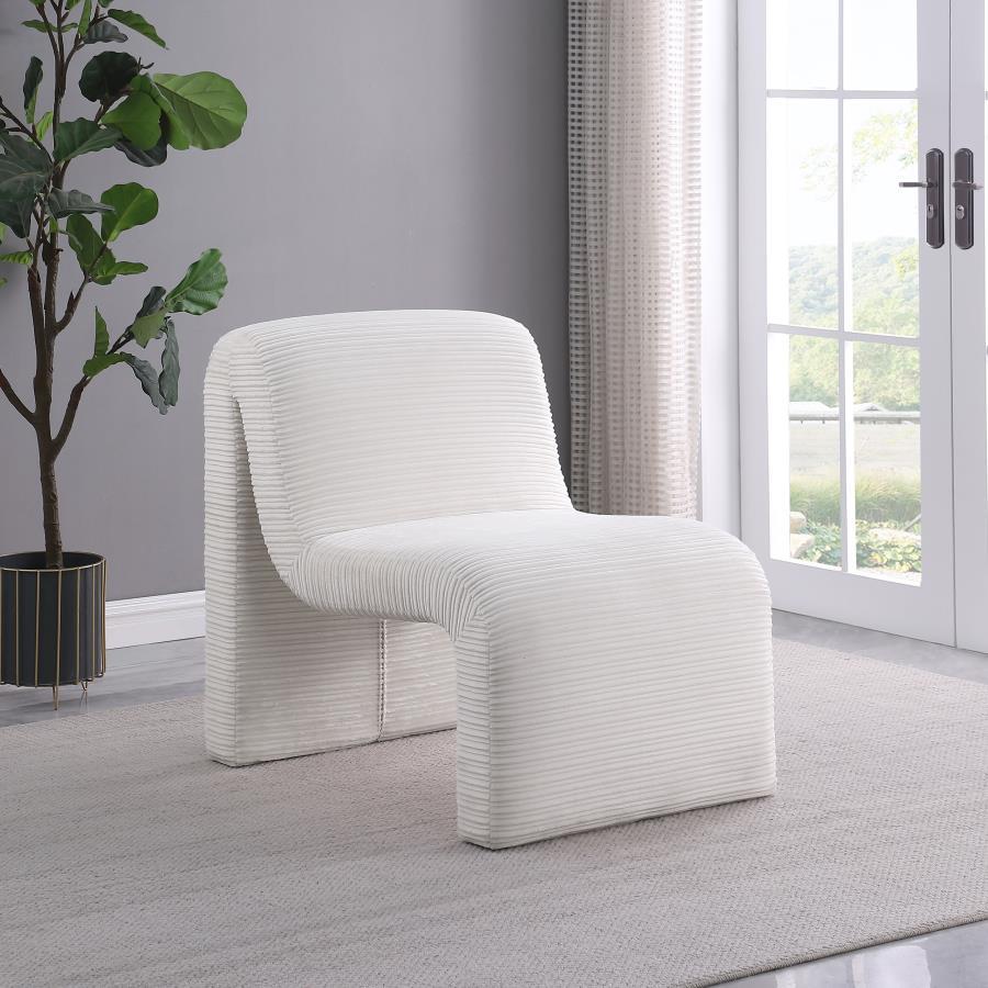 Drayton - Upholstered Curved Armless Accent Chair by Coaster Fine Furniture | Bel Furniture