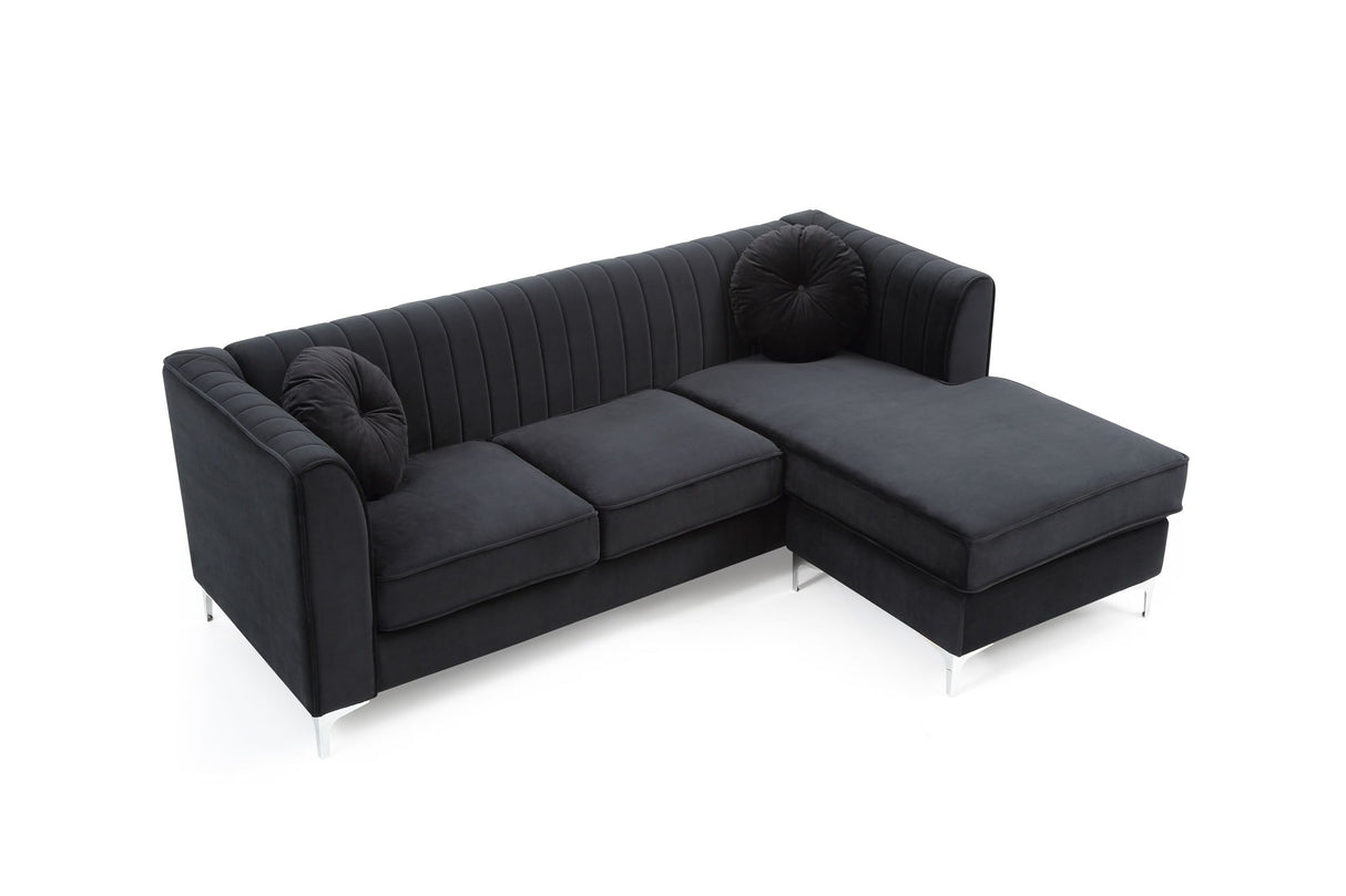 Delray - Micro Suede Sofa Chaise
